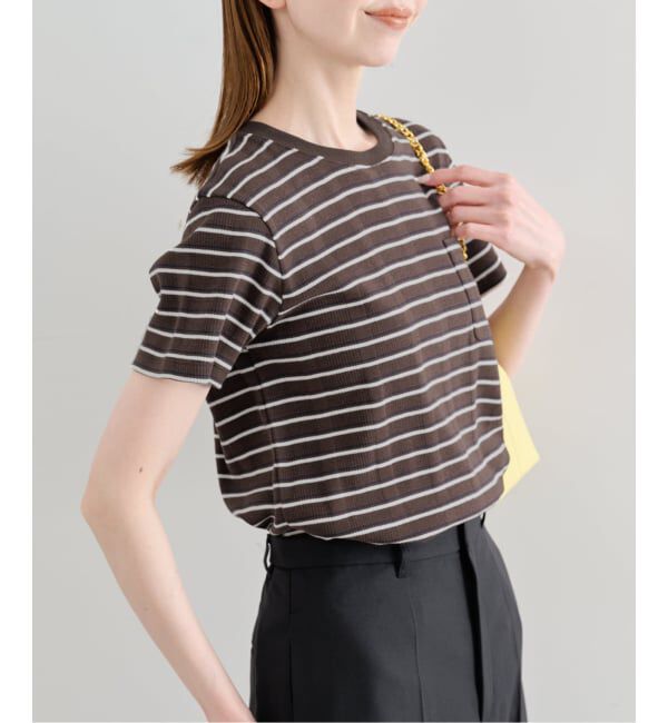 U by SPICK&SPAN「ハリヌキリブマルチボーダーTシャツ」|Tシャツ・カットソー|