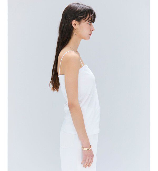 BEIGE,「【洗える】MERCANTI / インナーカップ付きベアトップ」|Tシャツ・カットソー|