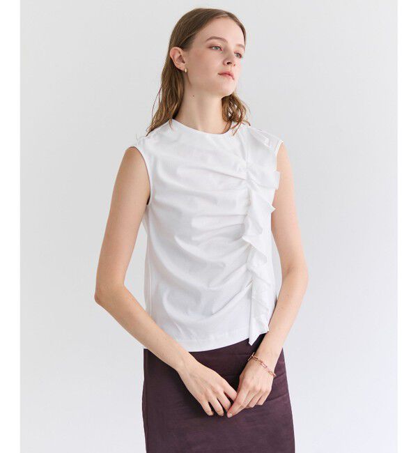 BEIGE,「AFGHA / コットンドレープ スムーストップス 」|Tシャツ・カットソー|