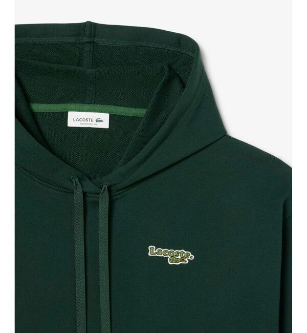 LACOSTE「ネーム＆ワニロゴパッチスウェットフーディー」|パーカー|
