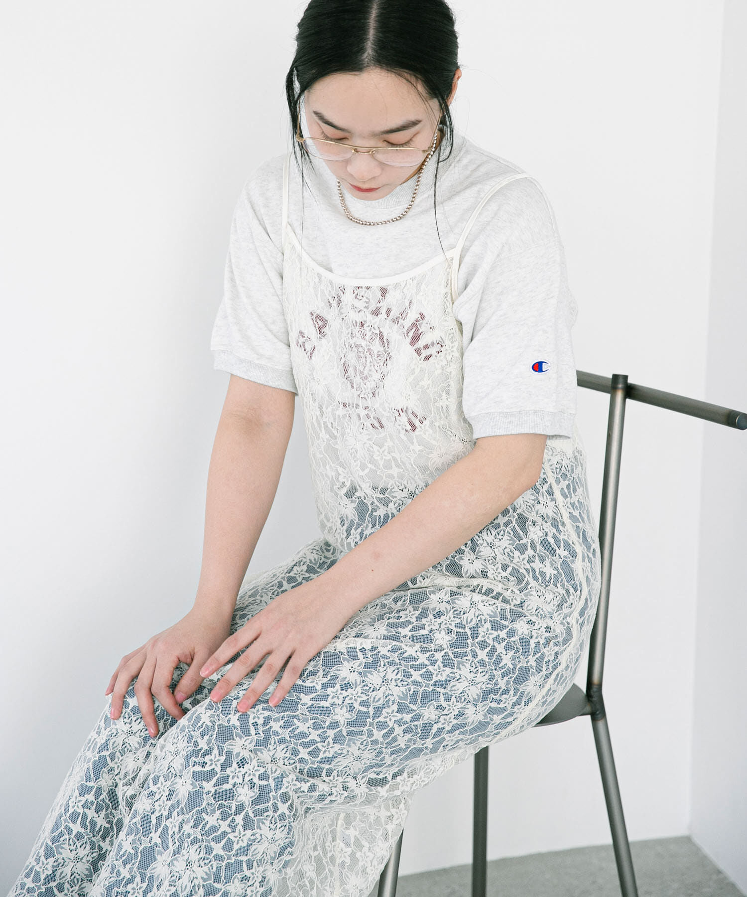 URBAN RESEARCH DOORS「『別注』ElisaNovelli&times;DOORS　レースキャミワンピース」|ワンピース|