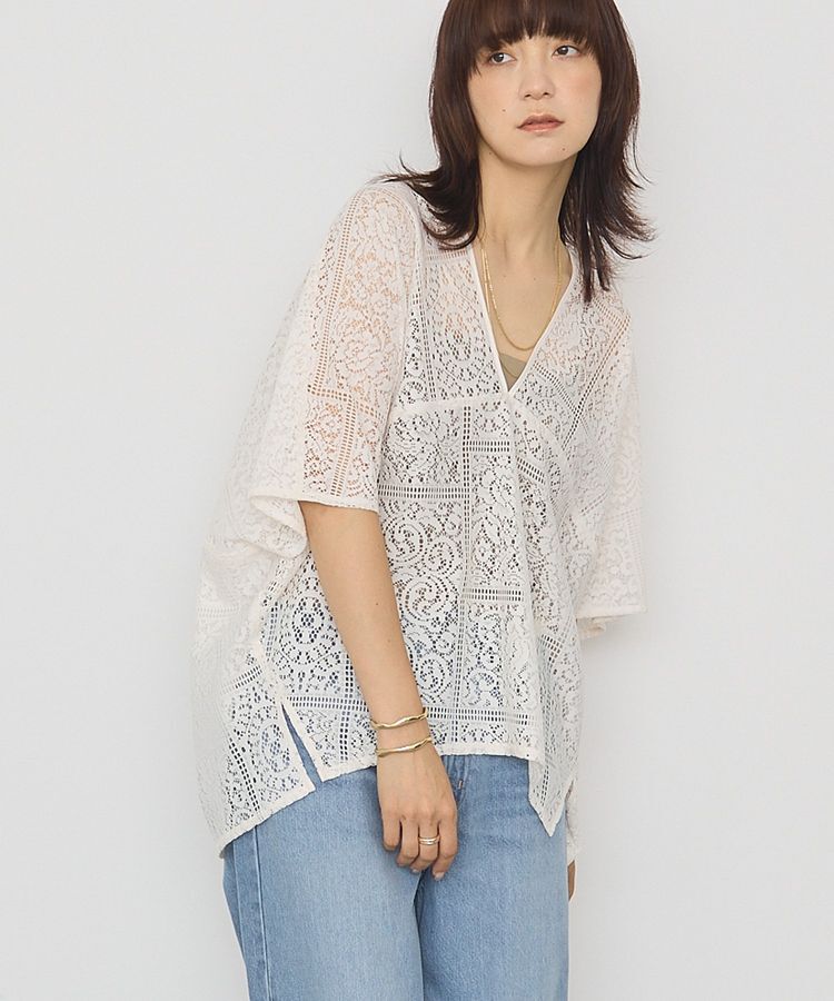 AMERICAN HOLIC「レースコクーンプルオーバー」|Tシャツ・カットソー|