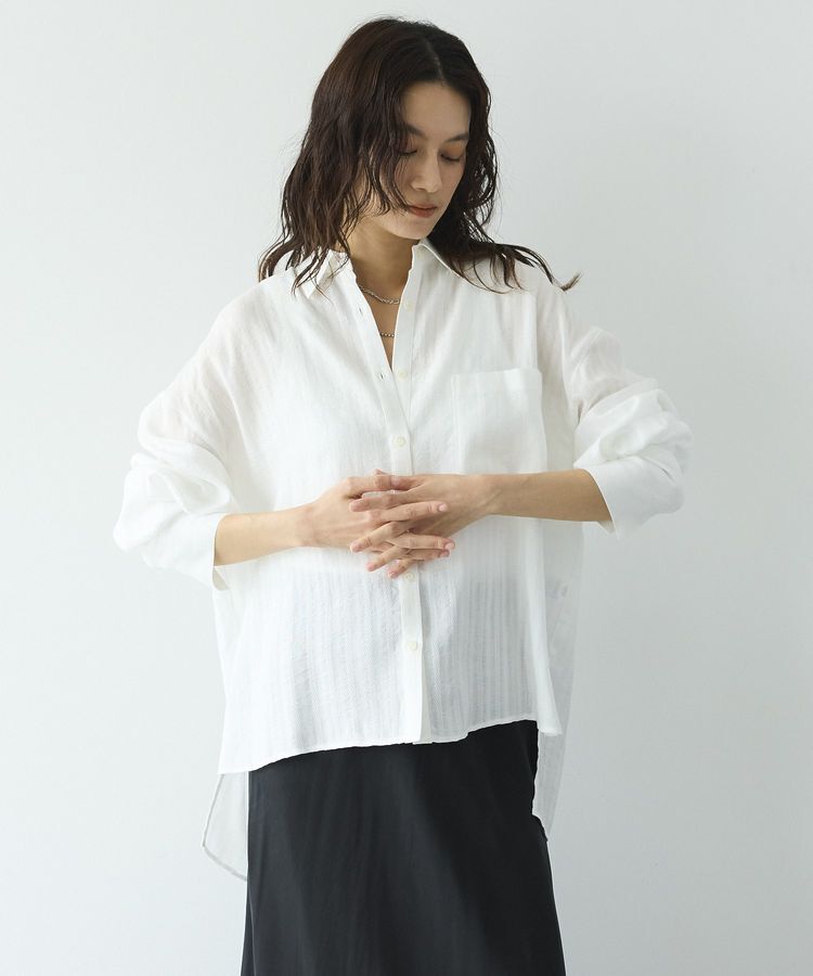 GARAGE OF GOOD CLOTHING「カラミストライプビッグカフスシャツ」|シャツ・ブラウス|