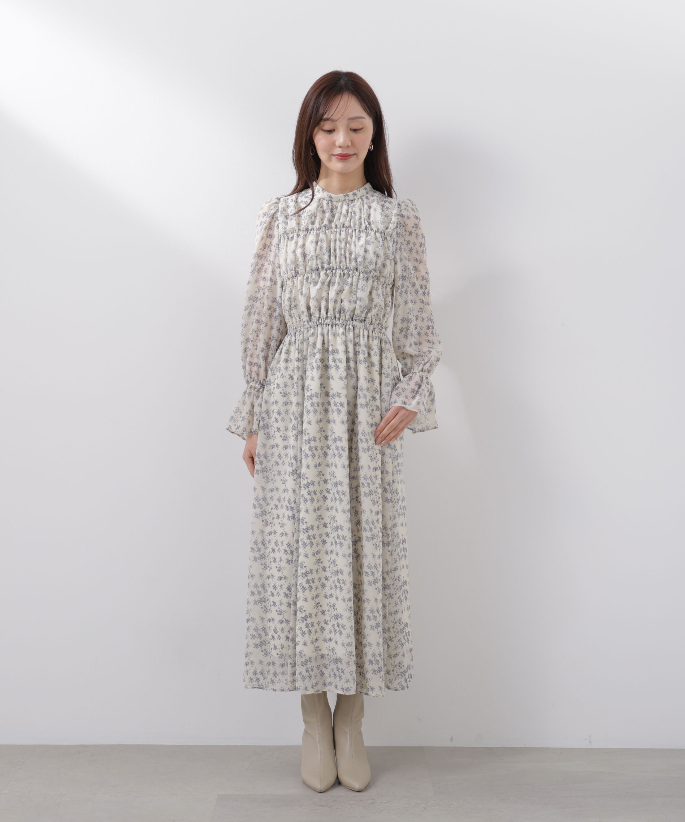 PROPORTION BODY DRESSING「シアーシャーリングワンピース　26SS」|ワンピース|