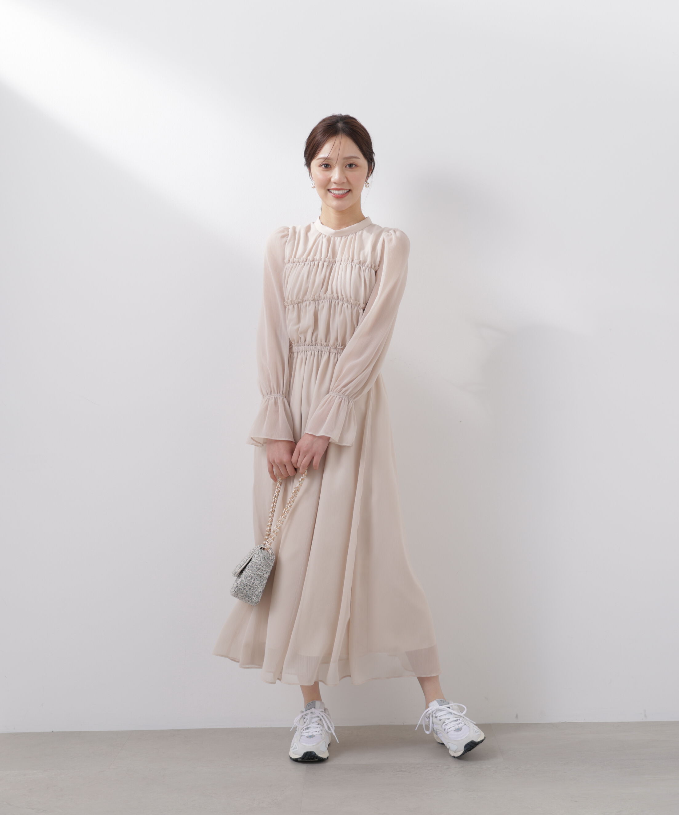 PROPORTION BODY DRESSING「シアーシャーリングワンピース　26SS」|ワンピース|