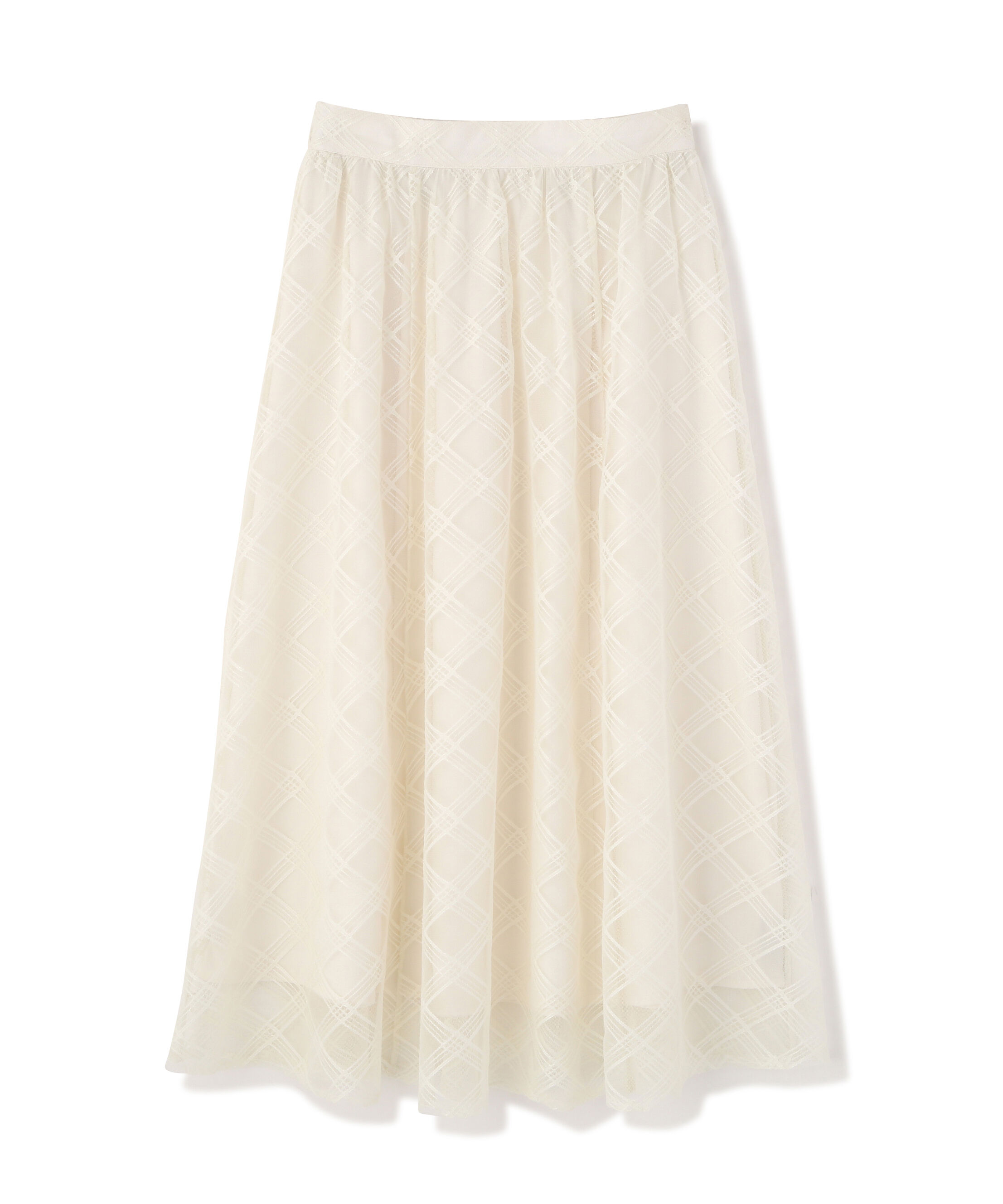 PROPORTION BODY DRESSING「シアーチェックフレアスカート　26SS」|スカート|