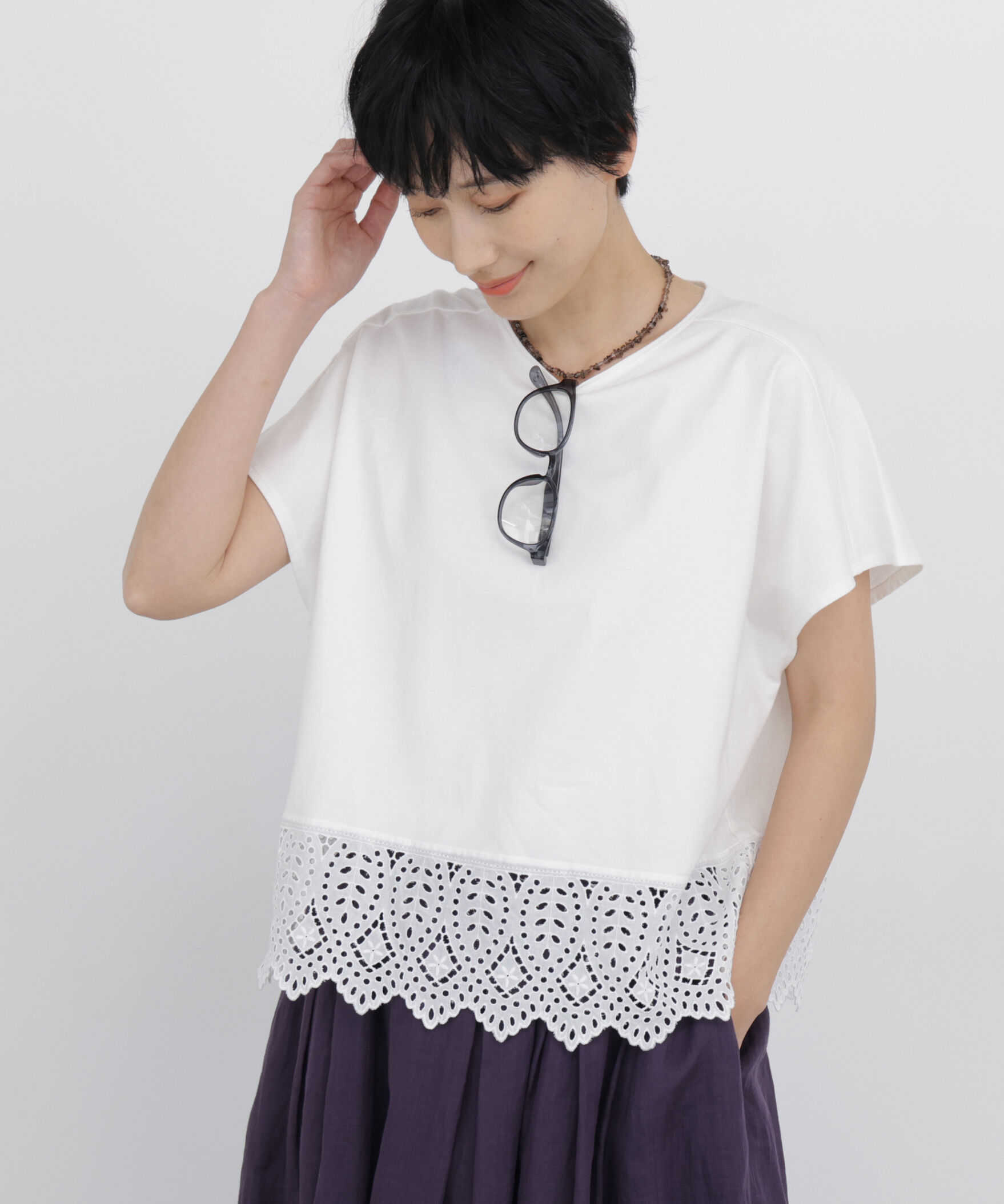  「◆レースカットソー」|Tシャツ・カットソー|
