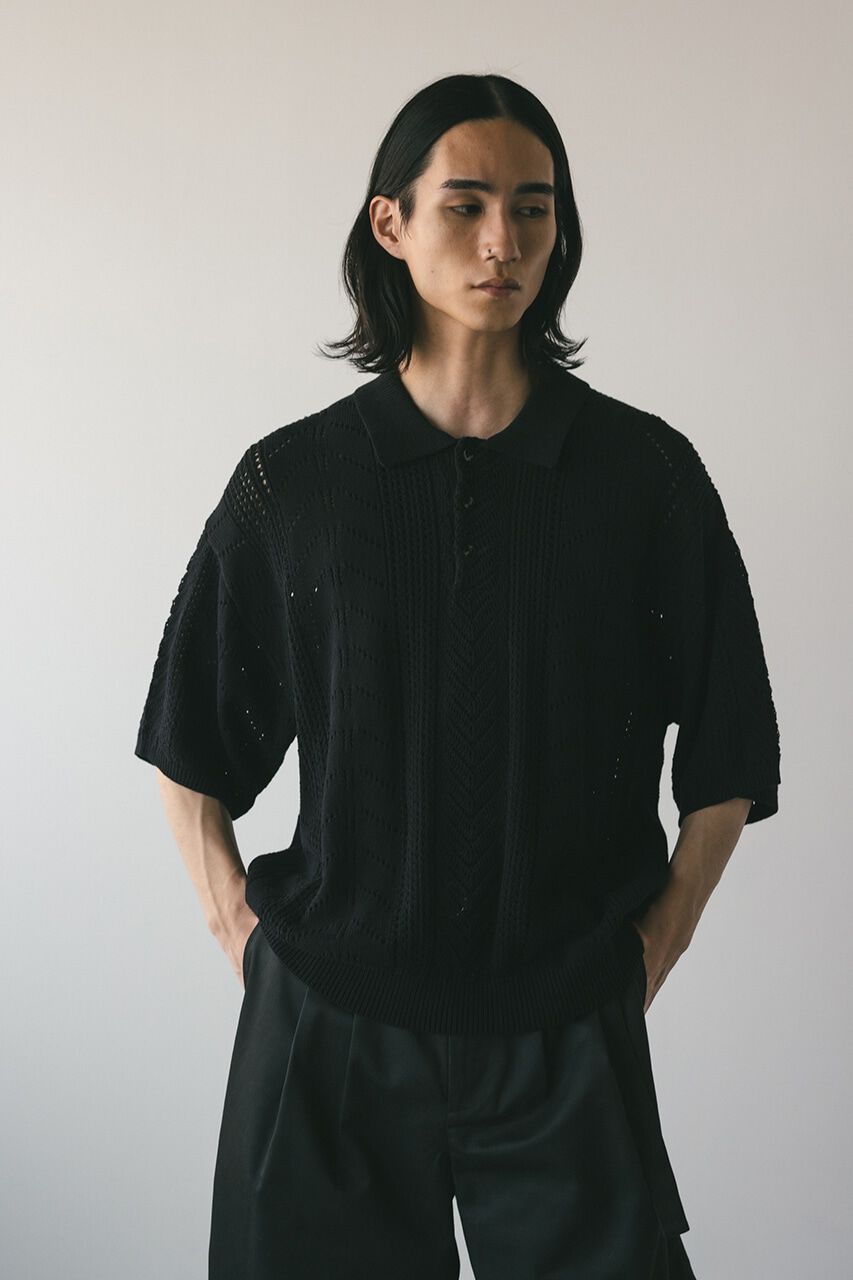STYLEMIXER「クロシェニットポロ」|ニット・セーター|