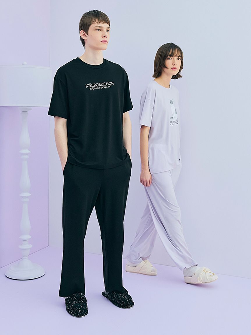 GELATO PIQUE HOMME「【JOEL ROBUCHON】【HOMME】【持続冷感】ロゴプリントTシャツ」|ルームウェア|