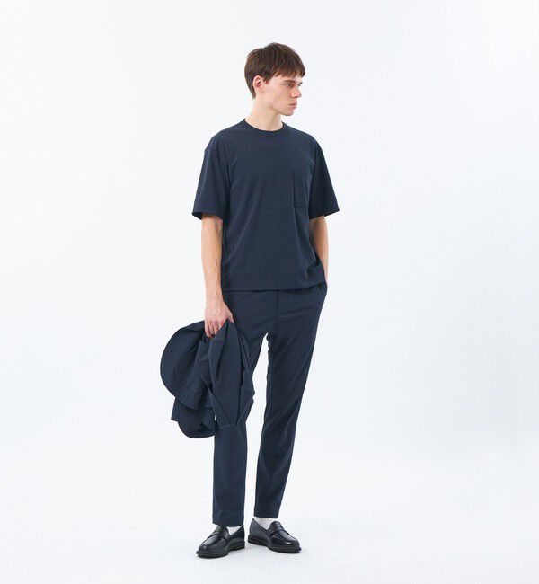 MACKINTOSH PHILOSOPHY「ブリテック 五分袖ポケT ドライフラットストレッチクロス」|Tシャツ・カットソー|