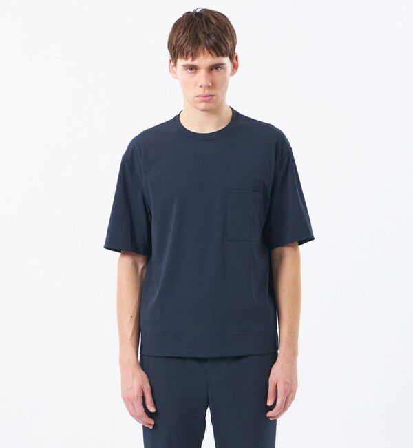 MACKINTOSH PHILOSOPHY「ブリテック 五分袖ポケT ドライフラットストレッチクロス」|Tシャツ・カットソー|