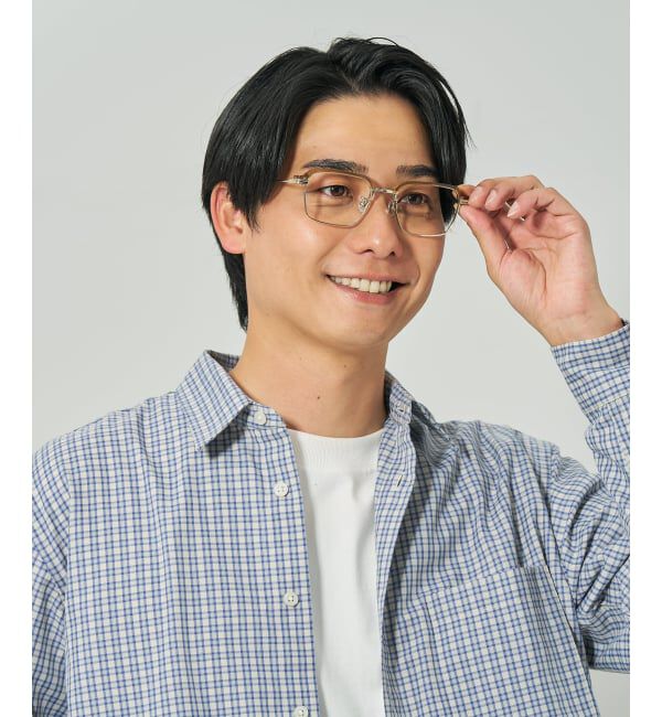  「ウェリントン型 メガネ | メタル 高級感  度あり 度なし メンズFASHION レンズ交換券付」|メガネ|