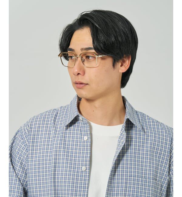  「ウェリントン型 メガネ | メタル 高級感  度あり 度なし メンズFASHION レンズ交換券付」|メガネ|