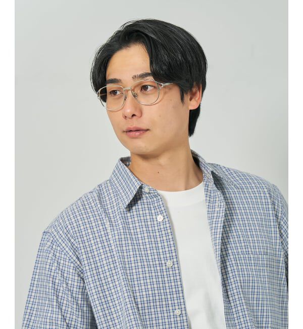  「ウェリントン型 メガネ | メタル 高級感  度あり 度なし メンズFASHION レンズ交換券付」|メガネ|
