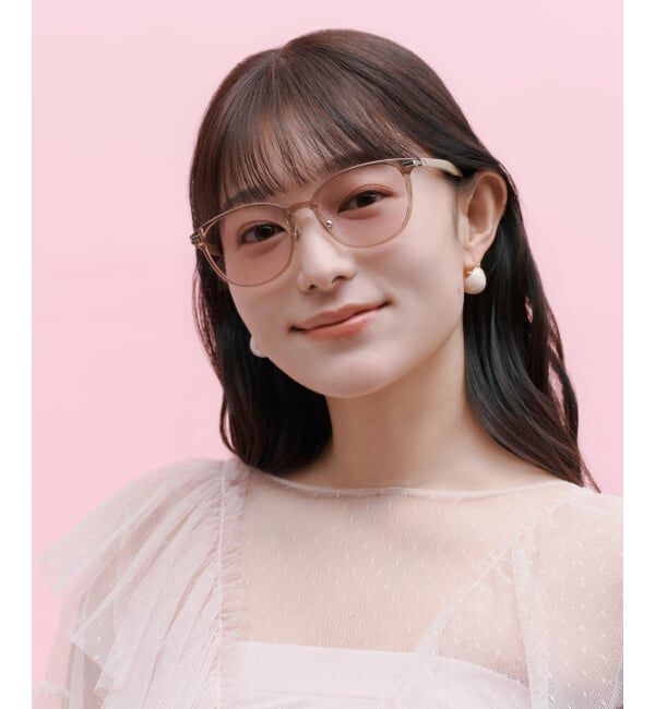  「WEB限定 SUNCUTGlasses/UV100％CUT ボストン型 パーソナルカラーサングラス | イエベ ブルべ」|サングラス|ブラウン系その他1
