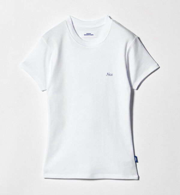NICE WEATHER「＜NICE WEATHER＞ロゴヘルシー Tシャツ」|Tシャツ・カットソー|WHITE