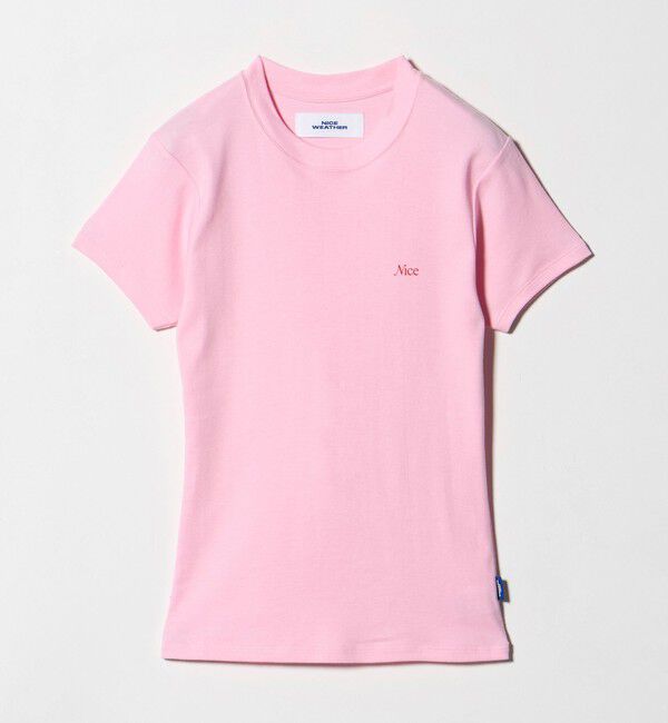 NICE WEATHER「＜NICE WEATHER＞ロゴヘルシー Tシャツ」|Tシャツ・カットソー|LT.PINK