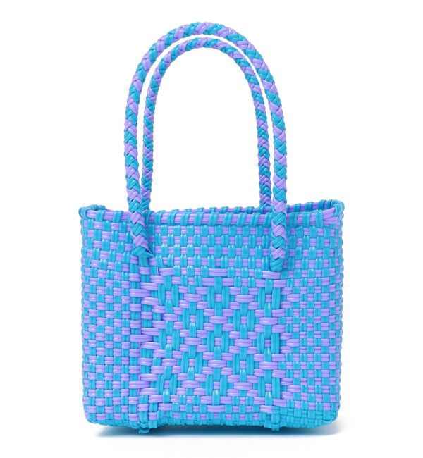 SHIPS KIDS「【SHIPS KIDS別注】Diminutivo:MINI BOLSA(SSS)」|かごバッグ|ブルー系