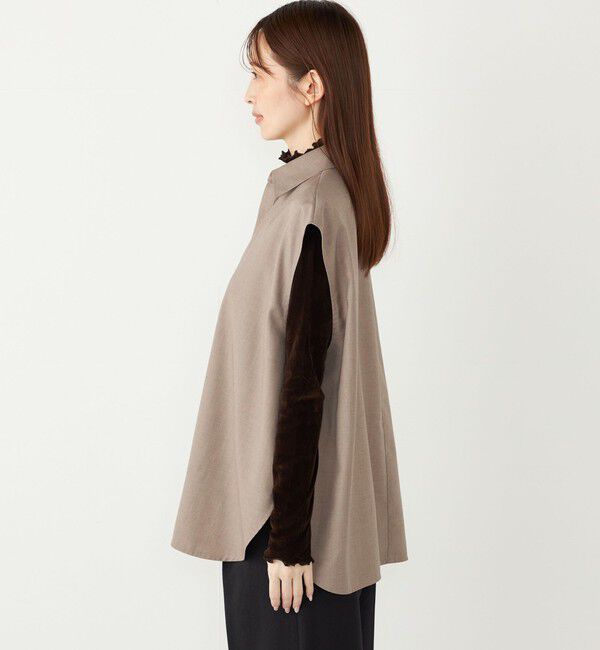 SHIPS Colors 「SHIPS Colors:〈手洗い可能〉TR スキッパー オーバー シャツ」|シャツ・ブラウス|