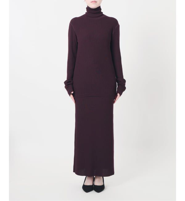 VERMEIL par iena「Embraced wool RIB スカート」|スカート|