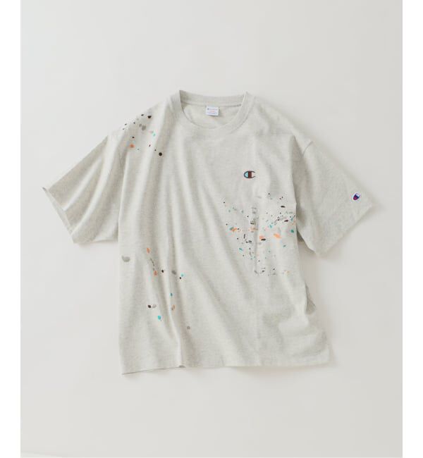 JOURNAL STANDARD relume「CHAMPION / チャンピオン 別注 刺繍スプラッシュ Tシャツ」|Tシャツ・カットソー|ホワイト B