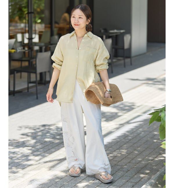 JOURNAL STANDARD「カットワークレース パンツ」|スラックス|