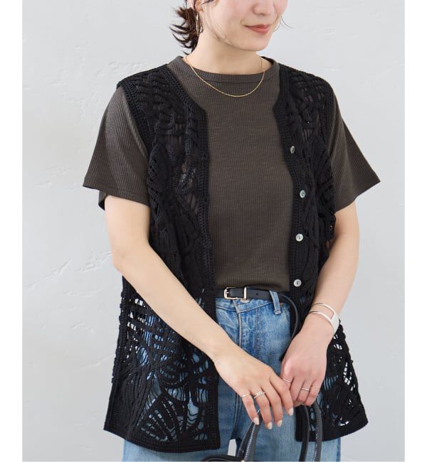 JOURNAL STANDARD「マルチマッチ スラブリブ Tシャツ」|Tシャツ・カットソー|ブラック B