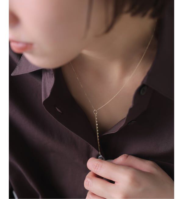 Lilas by Spick&Span「《WEB限定》リング*チェーンネックレス K10」|ネックレス|