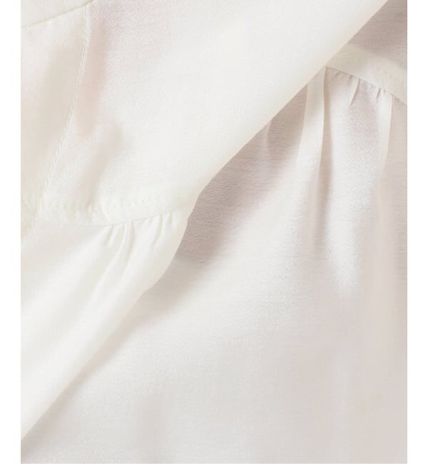 U by SPICK&SPAN「シルキーシフォンギャザーブラウス」|シャツ・ブラウス|