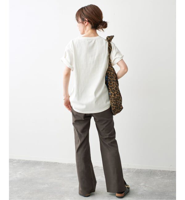 Spick and Span「ライトスリットイージーパンツ」|スラックス|