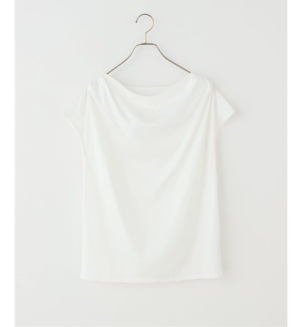 Spick and Span「汗染み防止ドレープネックカットソー」|Tシャツ・カットソー|ホワイト A