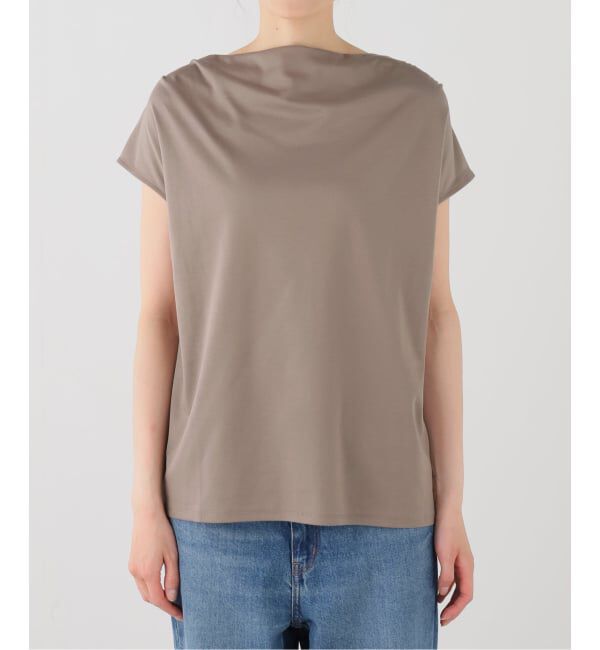 Spick and Span「汗染み防止ドレープネックカットソー」|Tシャツ・カットソー|