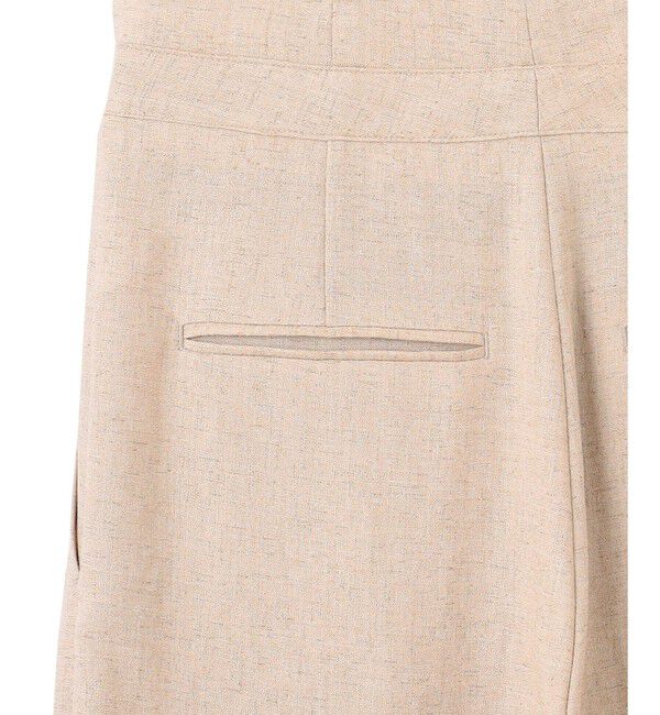 BEIGE,「【L-size】CAROLE / リネンライクラップワイドパンツ」|その他|