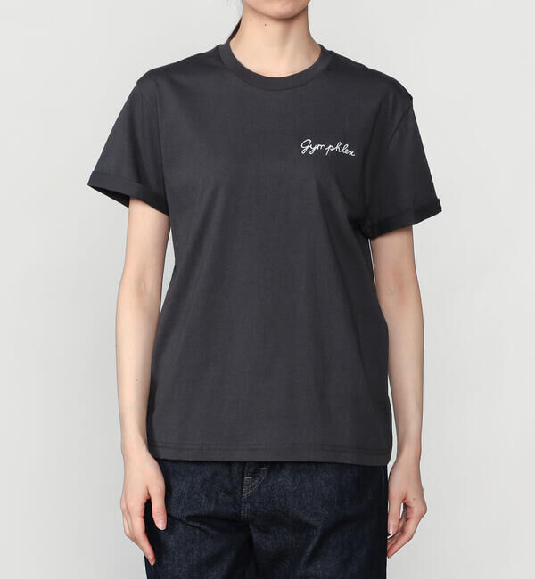 GYMPHLEX「Gymphlex | 刺繍ロゴTシャツ WOMEN」|Tシャツ・カットソー|CHARCOAL