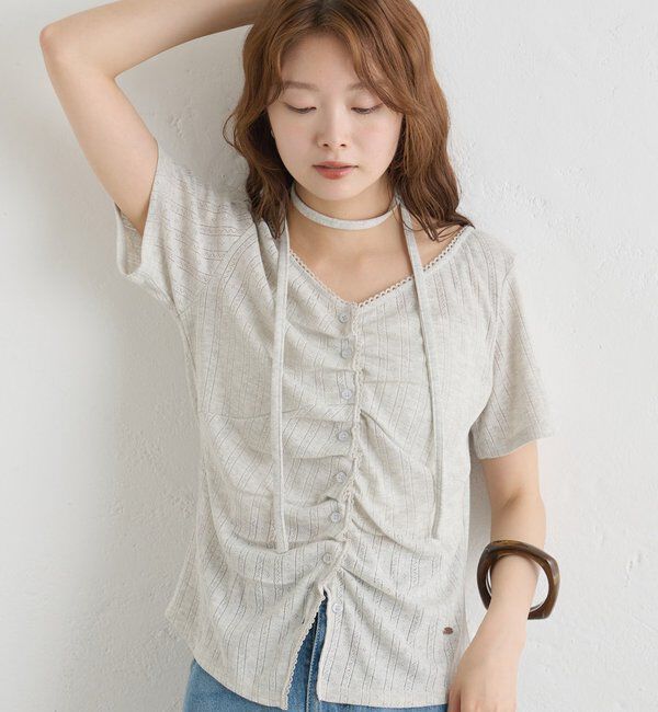  「針抜きフレンチT」|Tシャツ・カットソー|グレー
