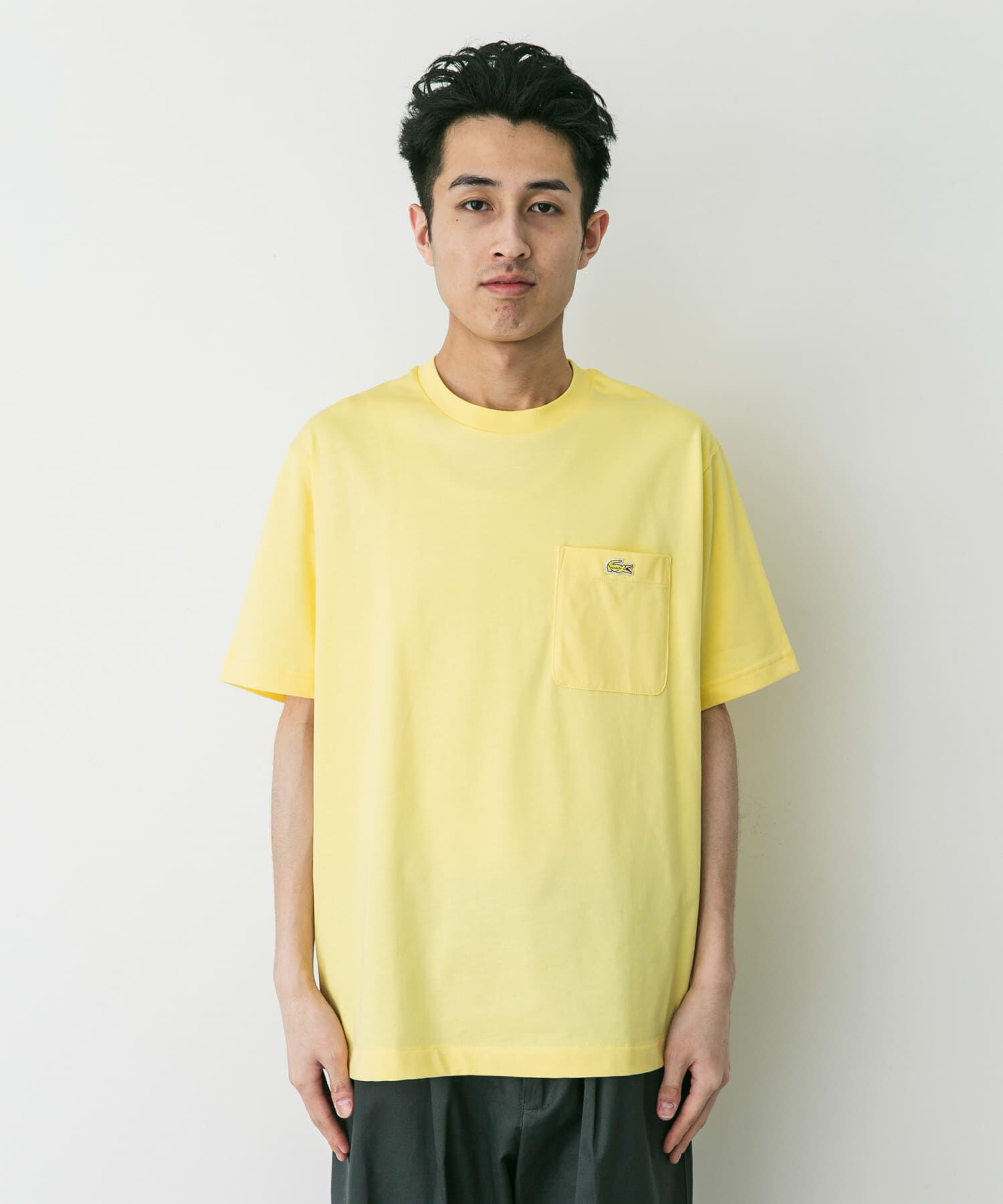 URBAN RESEARCH DOORS「LACOSTE　アウトラインクロックポケットTシャツ」|Tシャツ・カットソー|