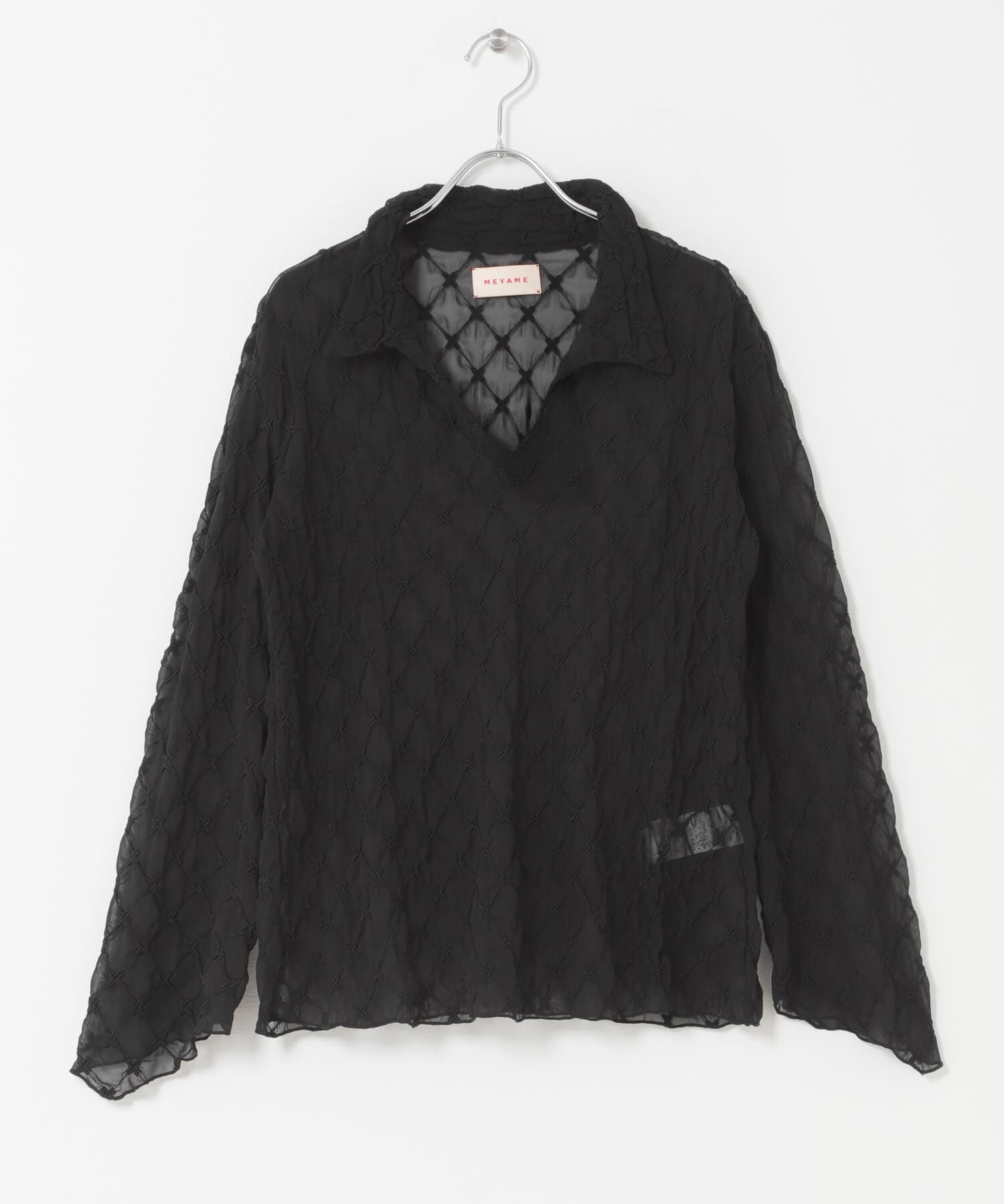 URBAN RESEARCH DOORS「MEYAME　LACE SKIPPER BLOUSE」|シャツ・ブラウス|