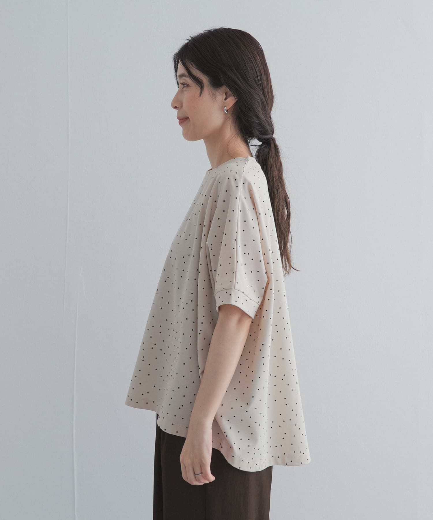 URBAN RESEARCH DOORS「ドットシルケットプルオーバー」|Tシャツ・カットソー|