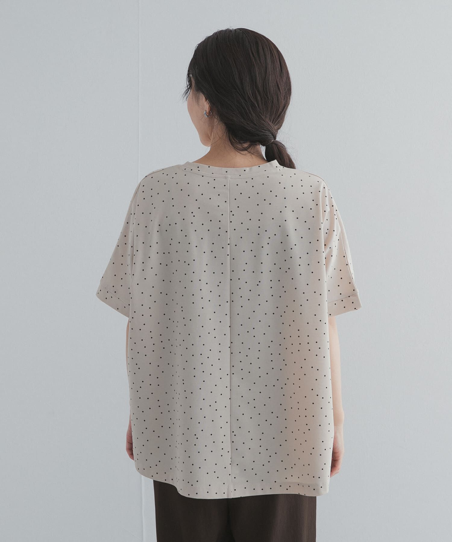 URBAN RESEARCH DOORS「ドットシルケットプルオーバー」|Tシャツ・カットソー|