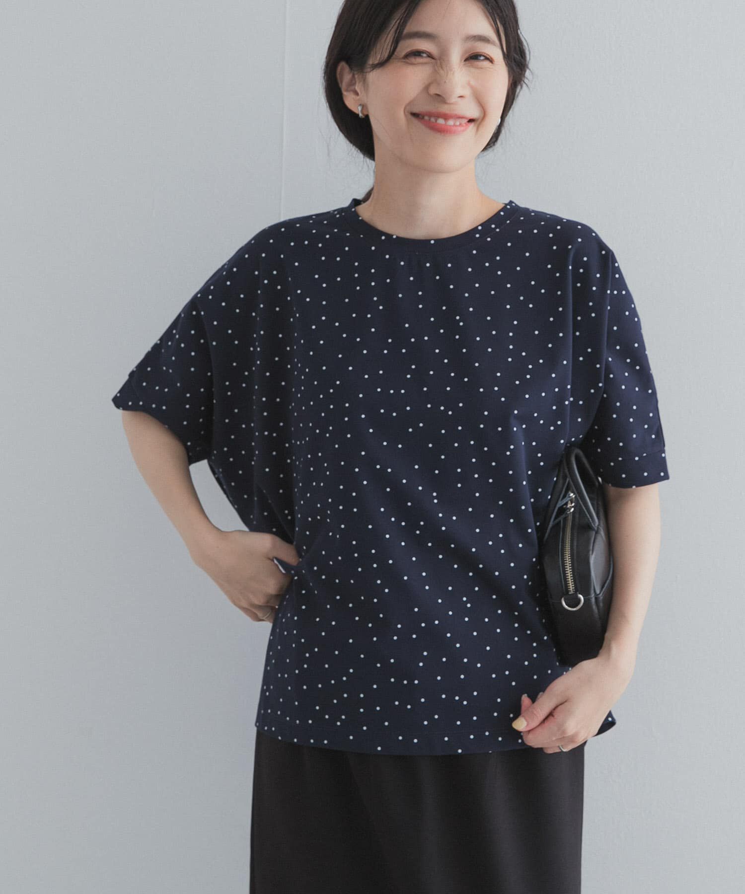 URBAN RESEARCH DOORS「ドットシルケットプルオーバー」|Tシャツ・カットソー|