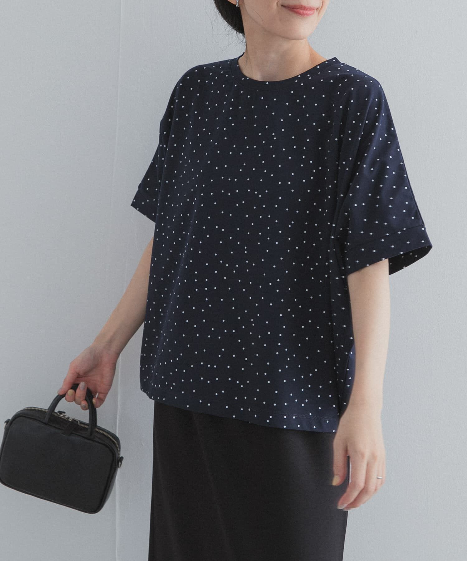 URBAN RESEARCH DOORS「ドットシルケットプルオーバー」|Tシャツ・カットソー|
