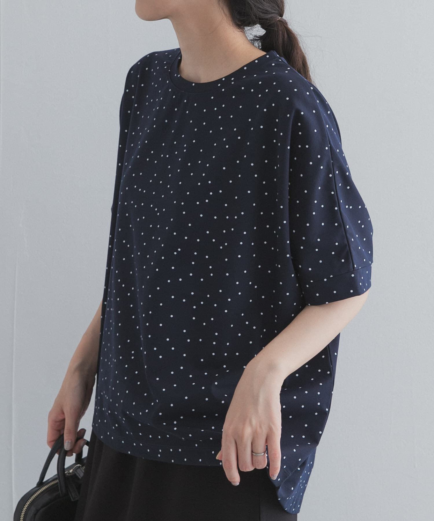 URBAN RESEARCH DOORS「ドットシルケットプルオーバー」|Tシャツ・カットソー|