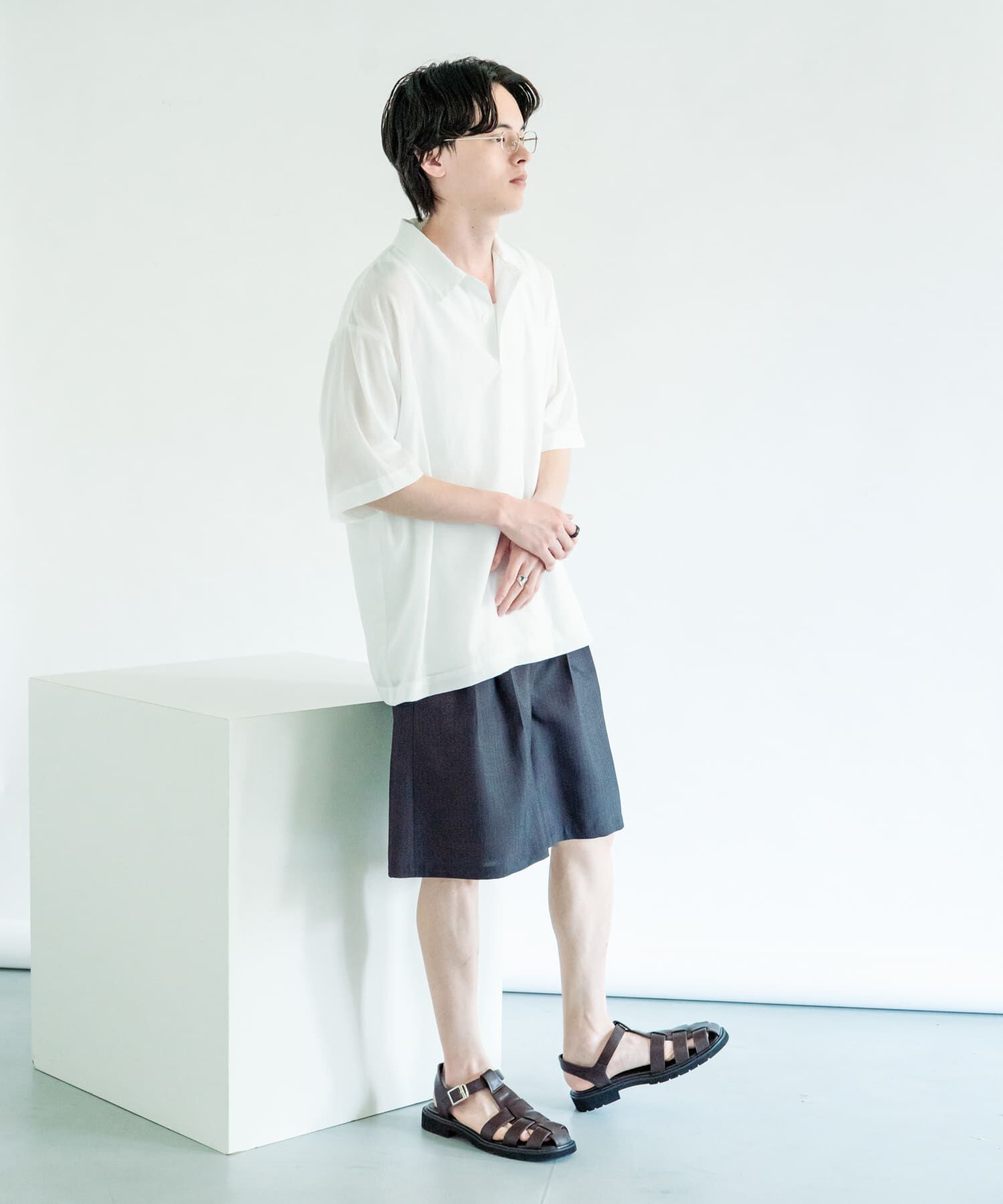 SENSE OF PLACE by URBAN RESEARCH「『接触冷感/速乾』スパンブロードプルオーバーシャツ」|シャツ・ブラウス|