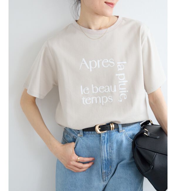  「【撥水・撥油・防汚】La pluieTシャツ」|Tシャツ・カットソー|ベージュ