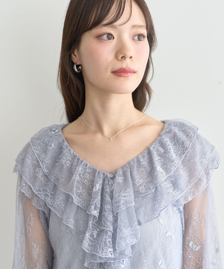 earth music&ecology「SET2点ラッフルレースブラウス＋キャミソール」|シャツ・ブラウス|