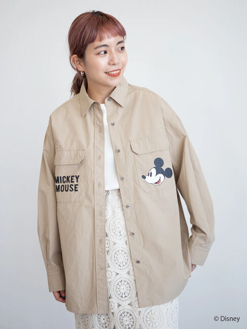  「Wポケットワークシャツ/Mickey」|シャツ・ブラウス|