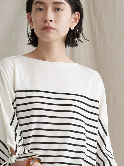  「袖ねじりドルマンカットプルオーバー」|Tシャツ・カットソー|