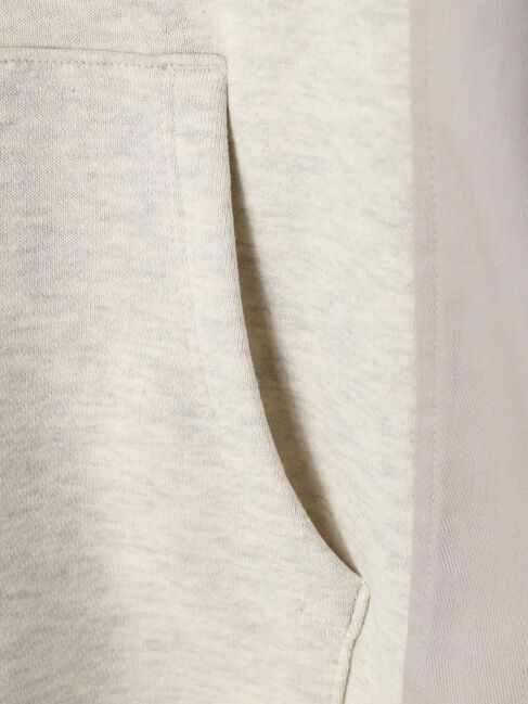  「異素材切り替えドロスト裏毛プルオーバー」|Tシャツ・カットソー|