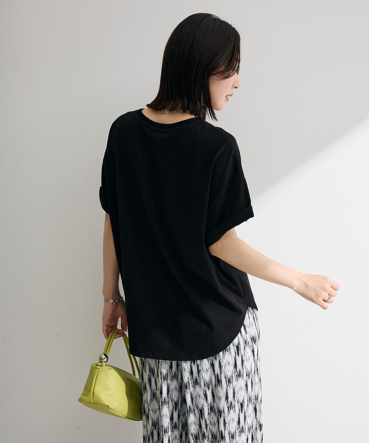 Green Parks「裾ラウンド機能ロゴTシャツ」|Tシャツ・カットソー|