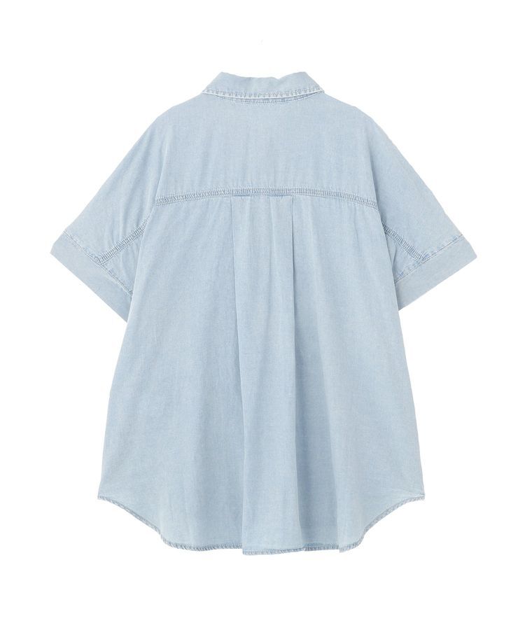 Green Parks「シアーデニム2WAYビックドルマンシャツ」|シャツ・ブラウス|